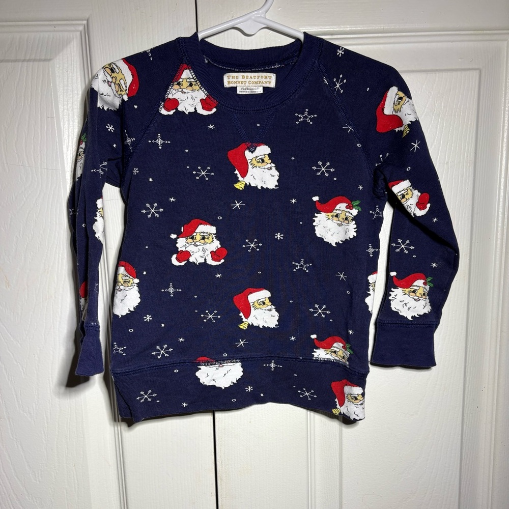 TBBC Festive Santa Navy Sweatshirt